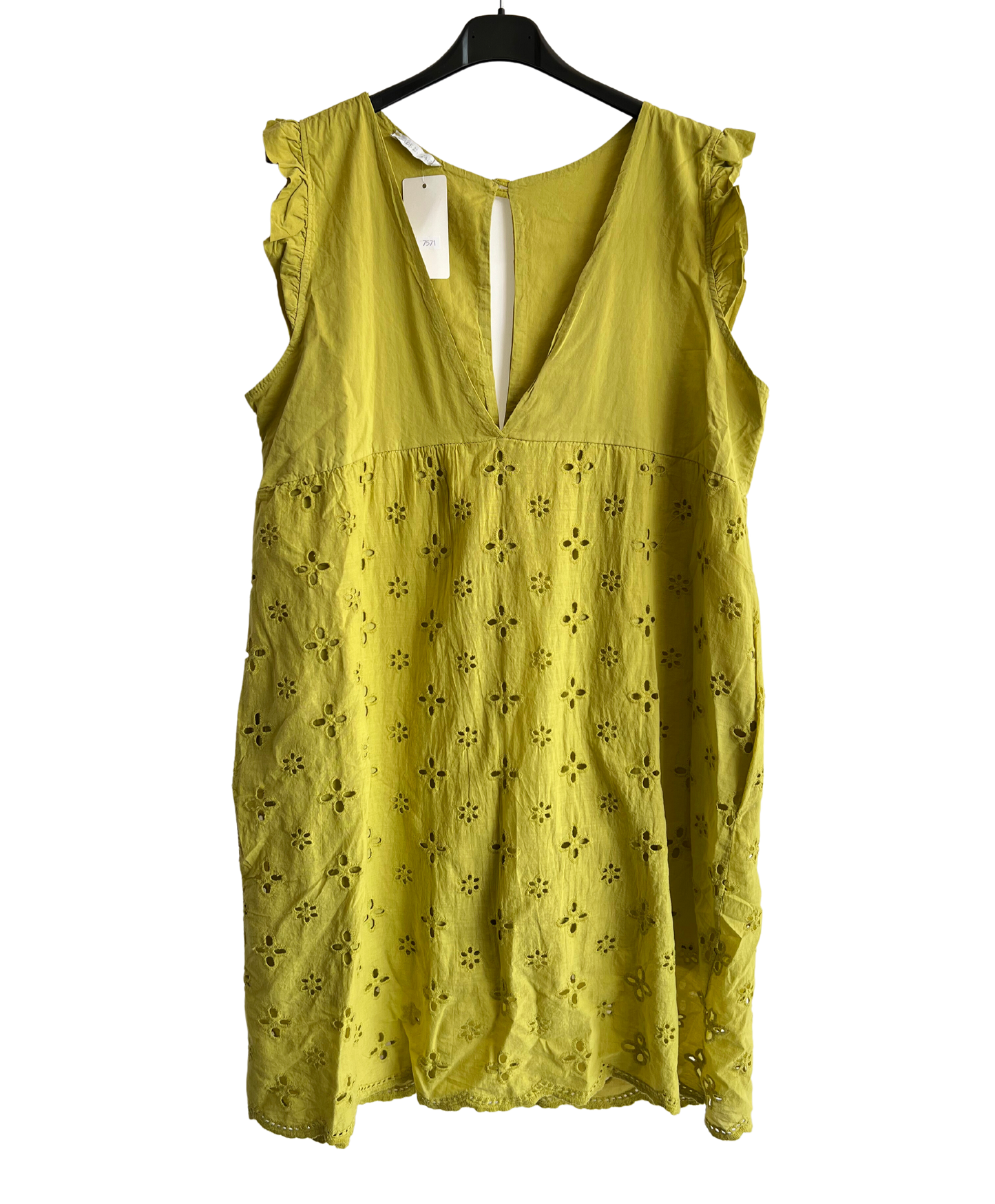 Tik Tok Summer Sleeveless V Neck Playsuit with Shorts In Lime