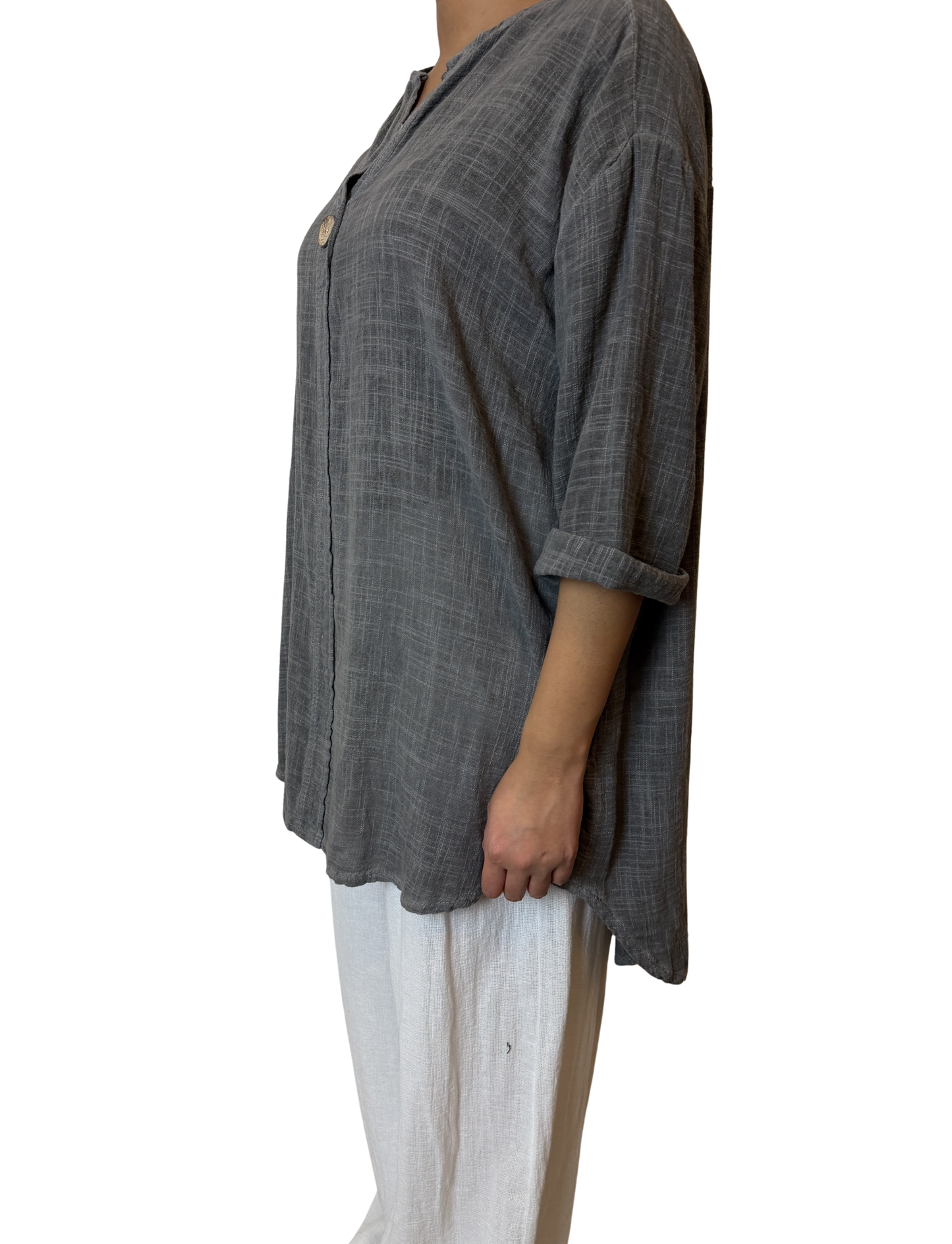 Luna Oversized Linen Blend Top