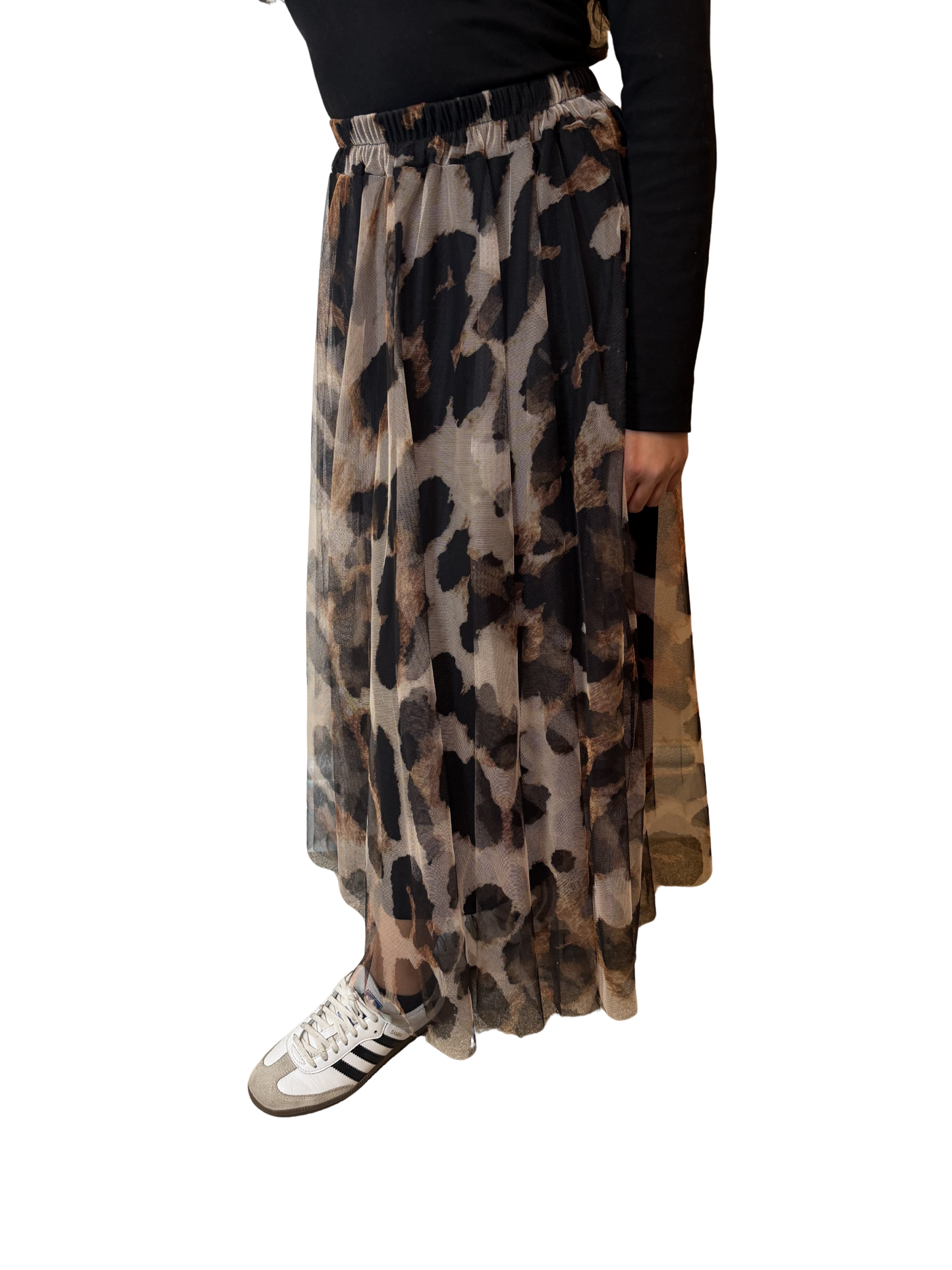 Italian Lagenlook Tulle A-Line Skirt