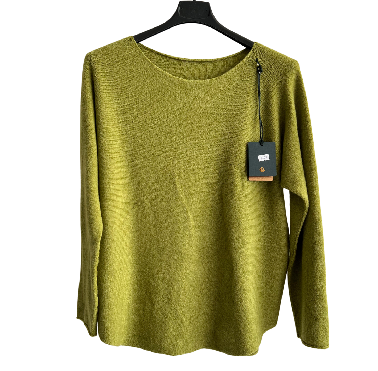 Brand New Italian Soft Knit Basic Jumper Curved Hem Round Neck