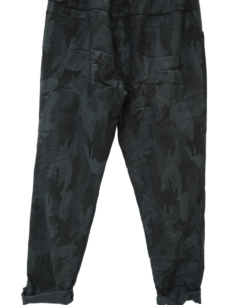 Camouflage Print Stretchy Magic Trousers