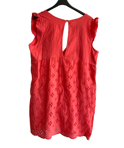 Tik Tok Summer Sleeveless V Neck Playsuit with Shorts In Coral