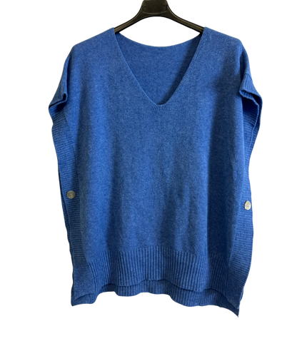 Brand New Autumn 24’ Italian Womens Soft Knitted Sleeveless Button Design V Neck Tank Top
