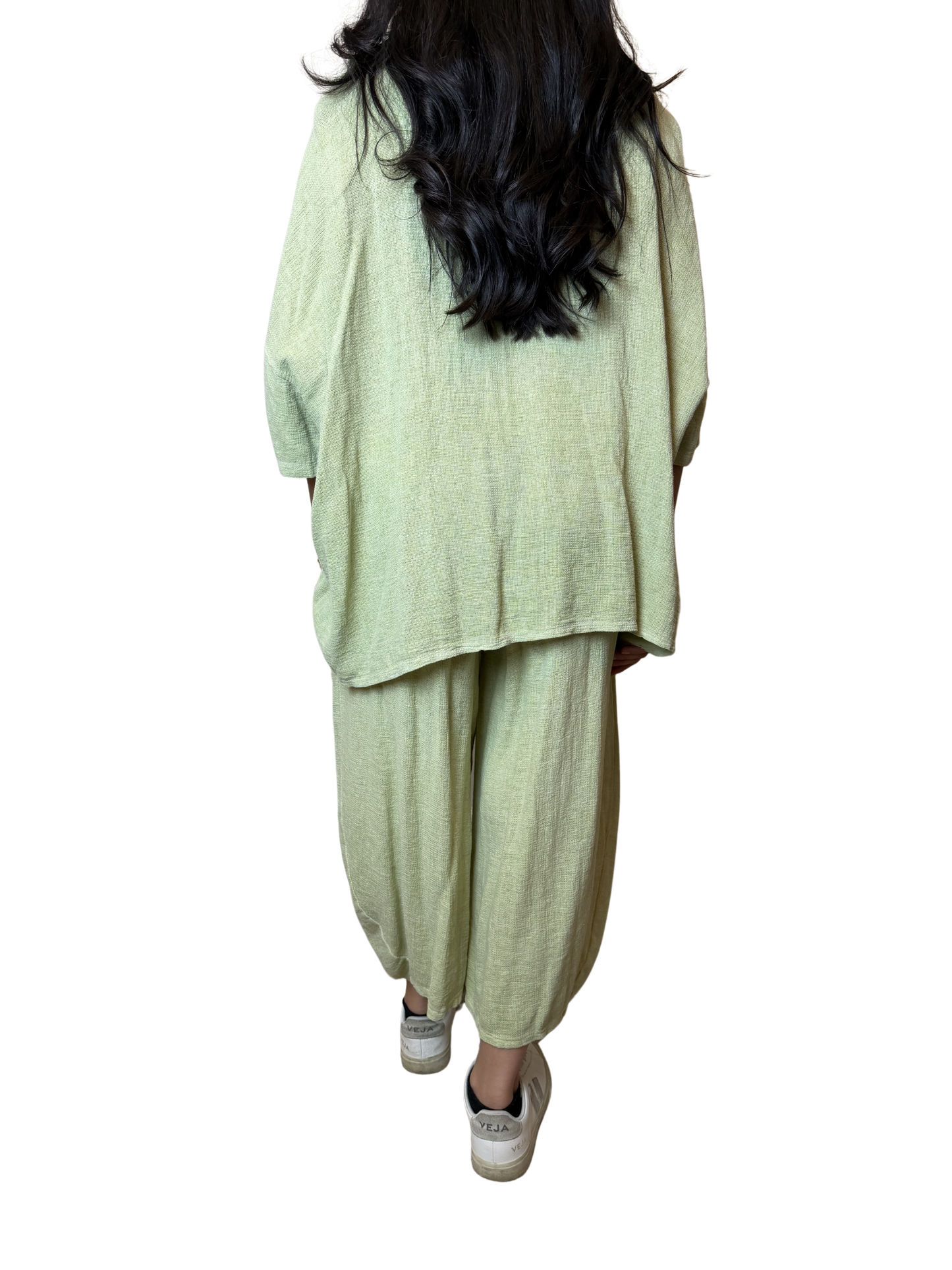 Linen Blend Co-Ord Set – Shirt & Trousers