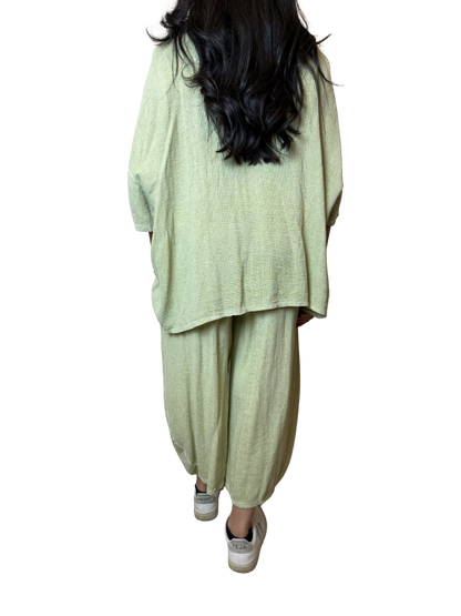 Linen Blend Co-Ord Set – Shirt & Trousers