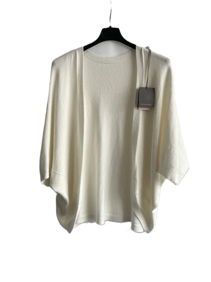 Brand New Womens Italian Lagenlook Soft Knit Open Front Short Cardigan