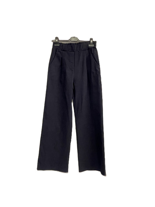 Brand New Womens All Season Italian Stretchy Wide Leg Magic Pants Trousers in Navy