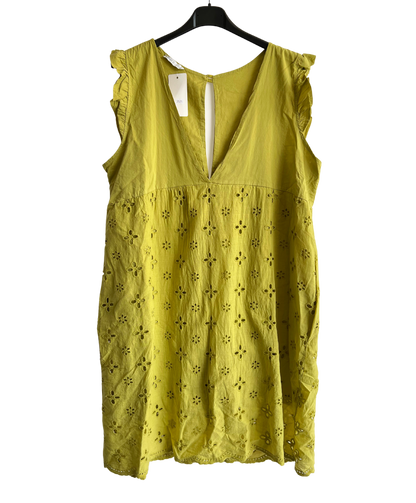 Tik Tok Summer Sleeveless V Neck Playsuit with Shorts In Lime