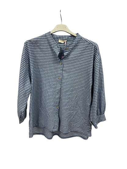 New Summer 26' Ladies Casual Italian Lightweight Gingham Button Through Shirts