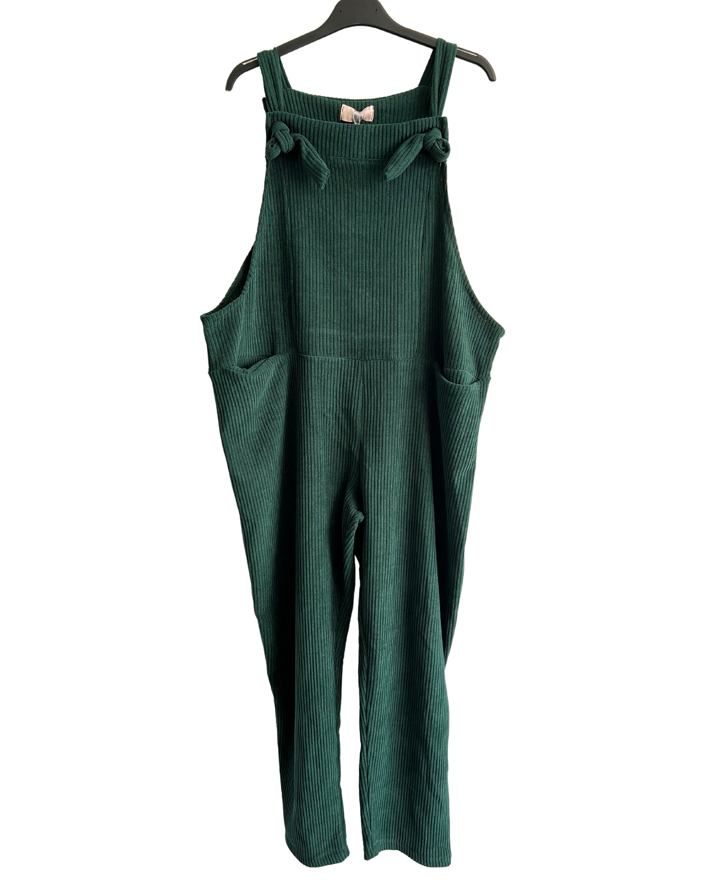Brand New Womens 2 Pocket Front Tie Cord Stretchy Dungarees