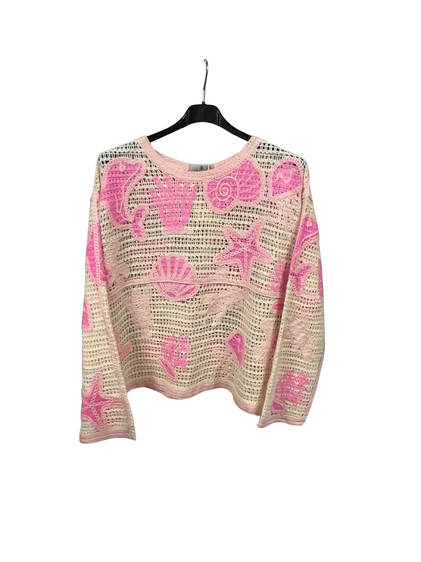 Brand New Spring 26’ Crochet Cotton Printed Top