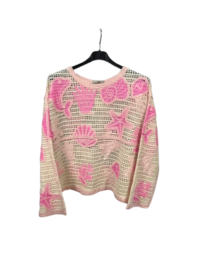 Brand New Spring 26’ Crochet Cotton Printed Top