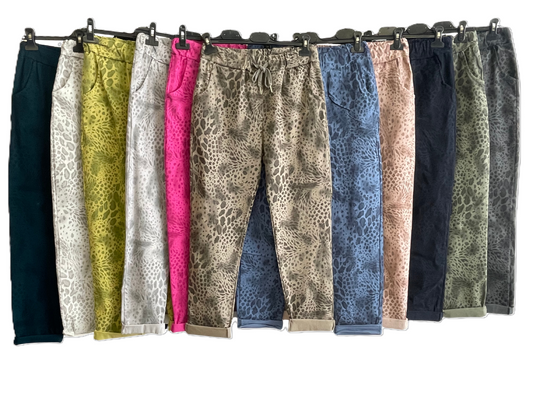 Brand New Snake Print Stretchy Magic Pants Trousers