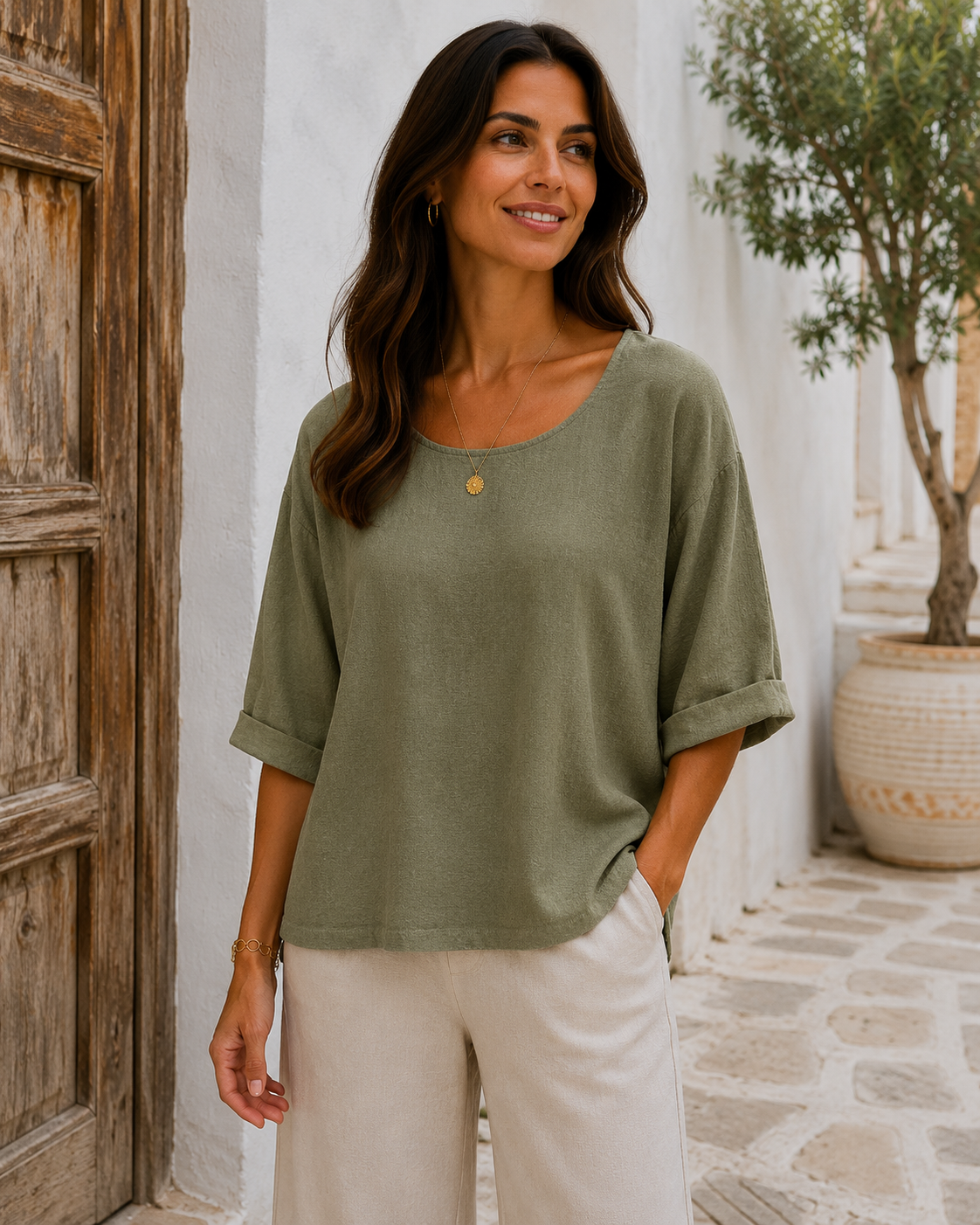 Brand New Womens Italian Lagenlook Lightweight Summer Scoop Neck Short Crop Top