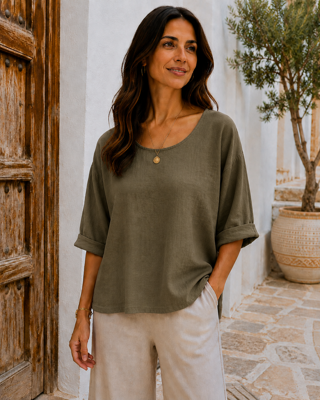 Brand New Womens Italian Lagenlook Lightweight Summer Scoop Neck Short Crop Top