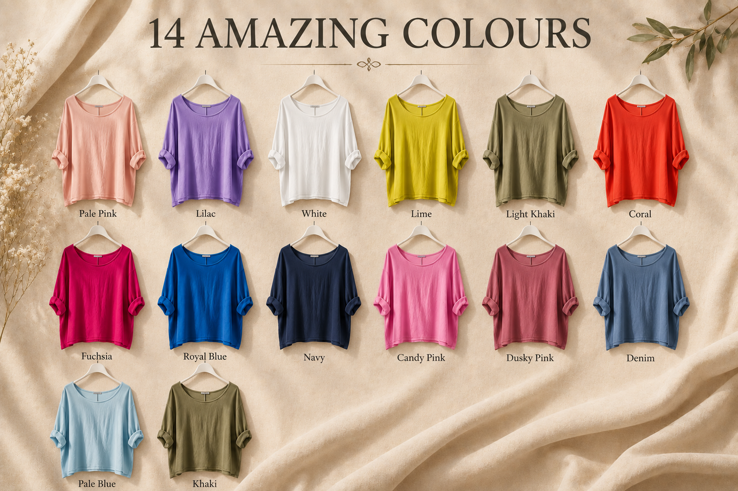 Brand New Womens Italian Lagenlook Lightweight Summer Scoop Neck Short Crop Top