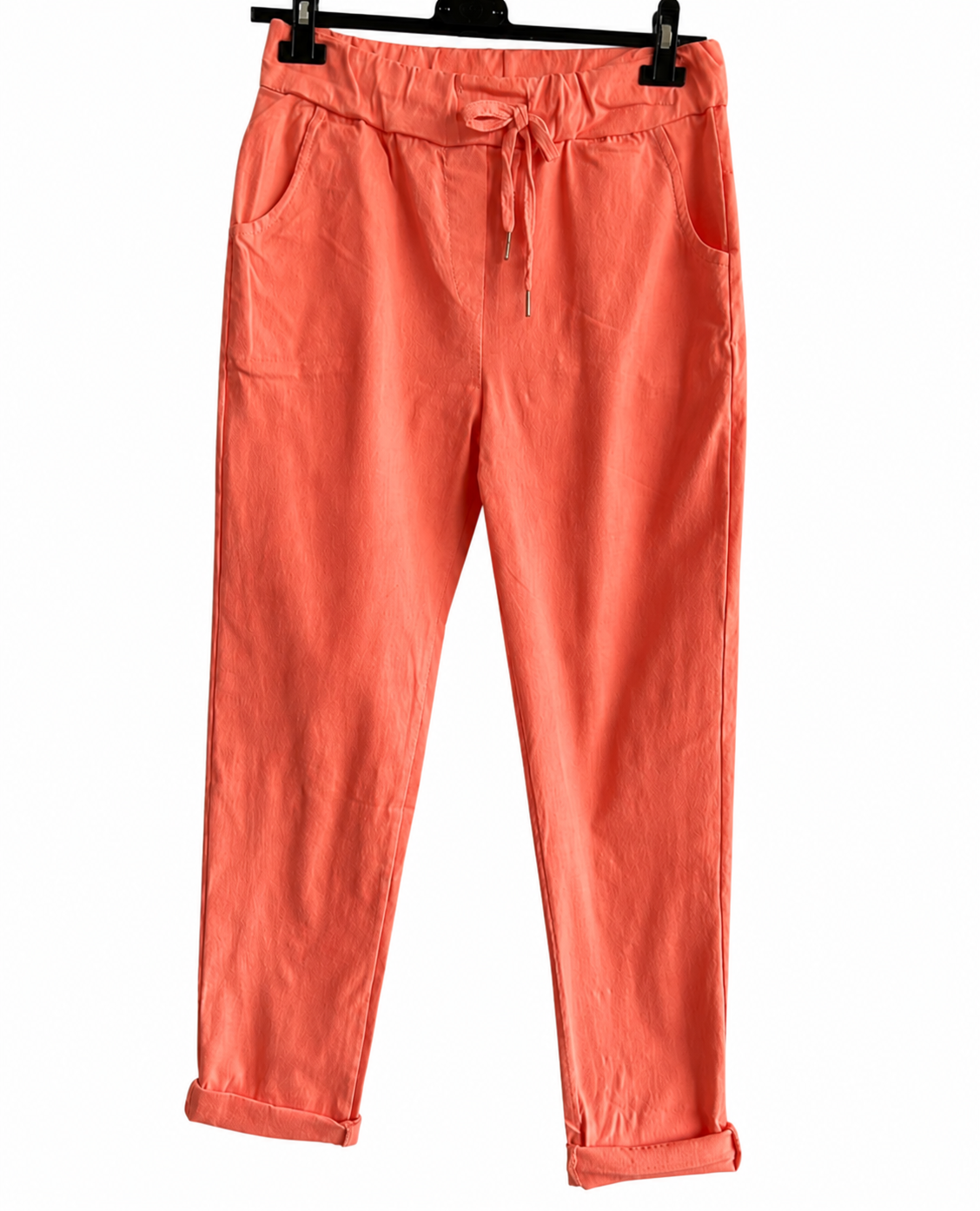 Ladies Italian Lagenlook Regular Smooth Magic Pants Casual Comfy Trousers