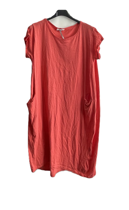 New Bigger Size Ladies Soft Cotton Jersey Stretch 2 Pocket Tunic T shirt Dress