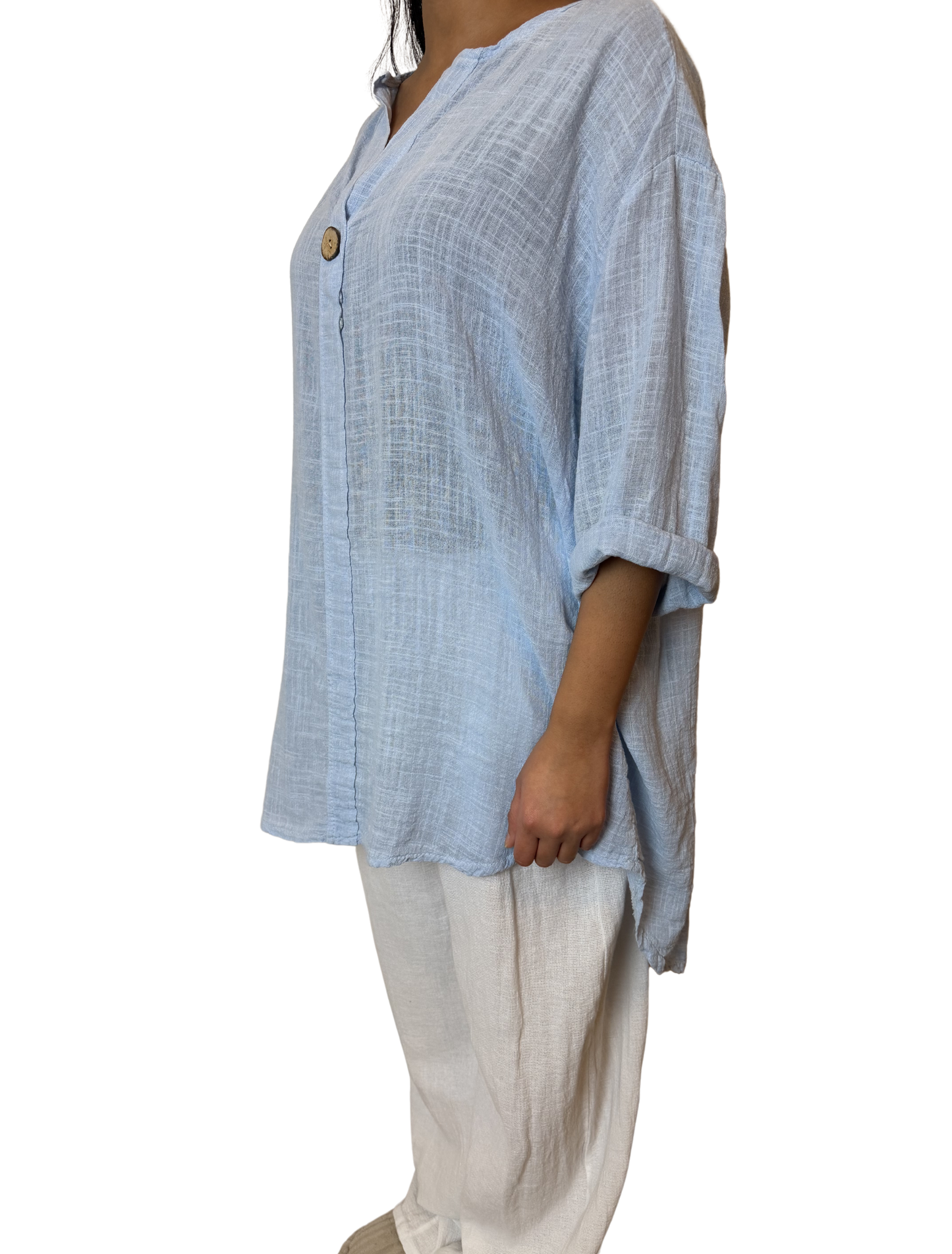 Luna Oversized Linen Blend Top