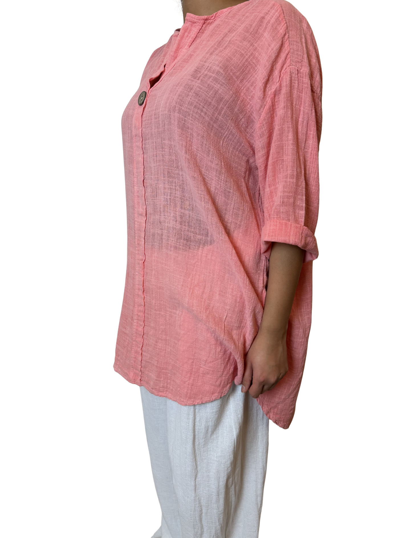 Luna Oversized Linen Blend Top