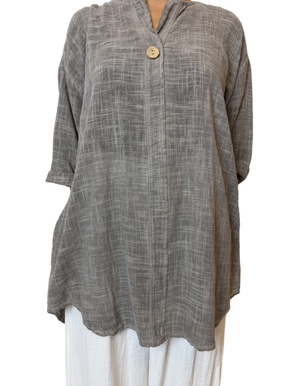 Luna Oversized Linen Blend Top