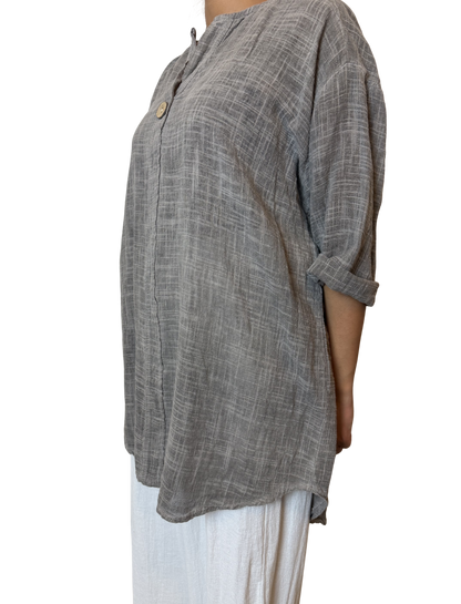 Luna Oversized Linen Blend Top