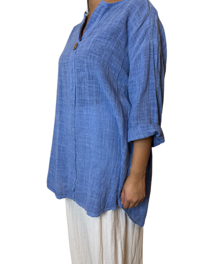 Luna Oversized Linen Blend Top