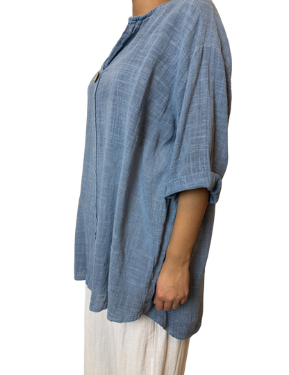 Luna Oversized Linen Blend Top