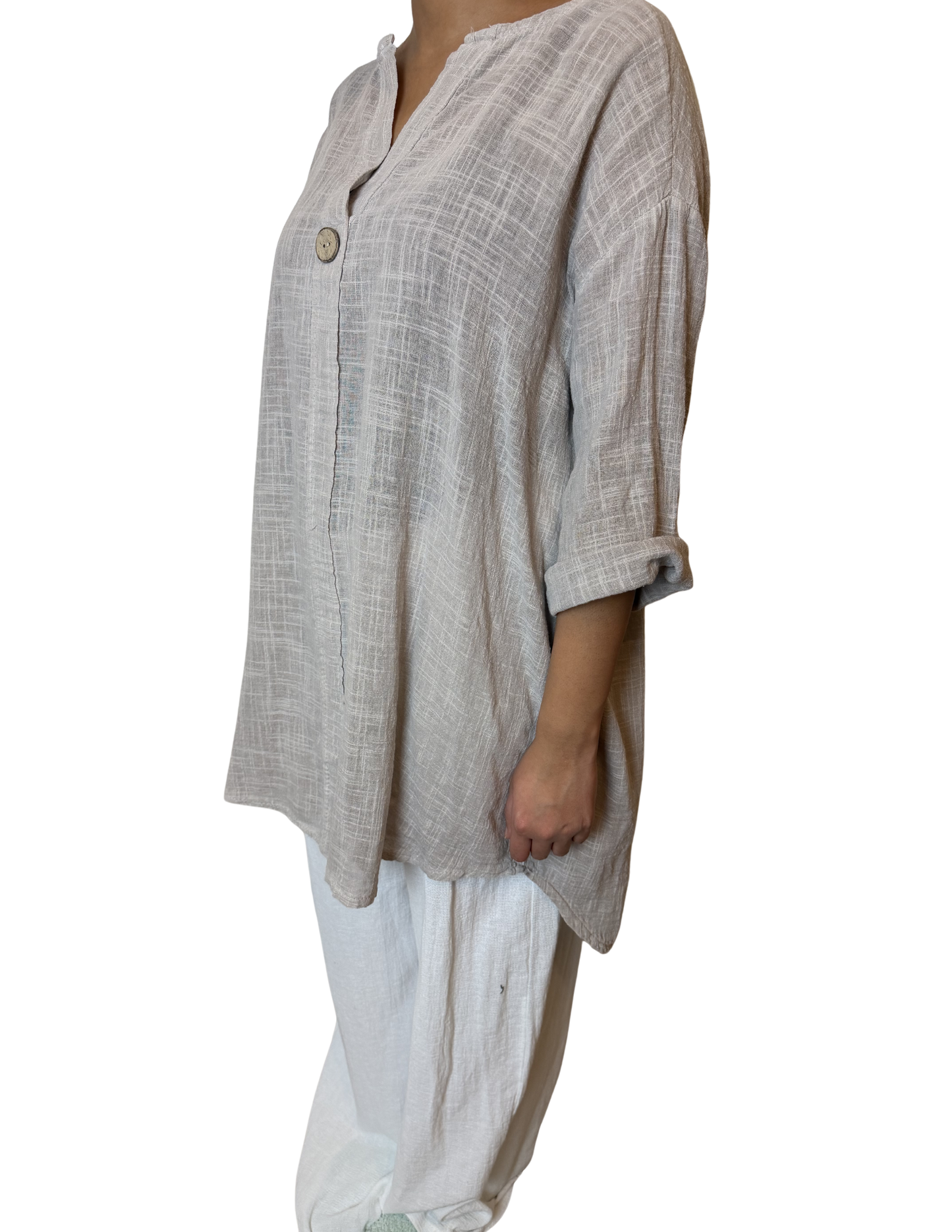 Luna Oversized Linen Blend Top