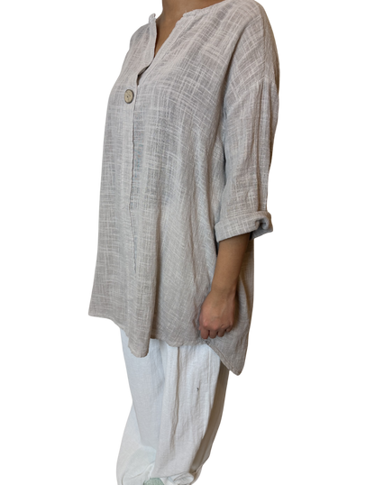 Luna Oversized Linen Blend Top