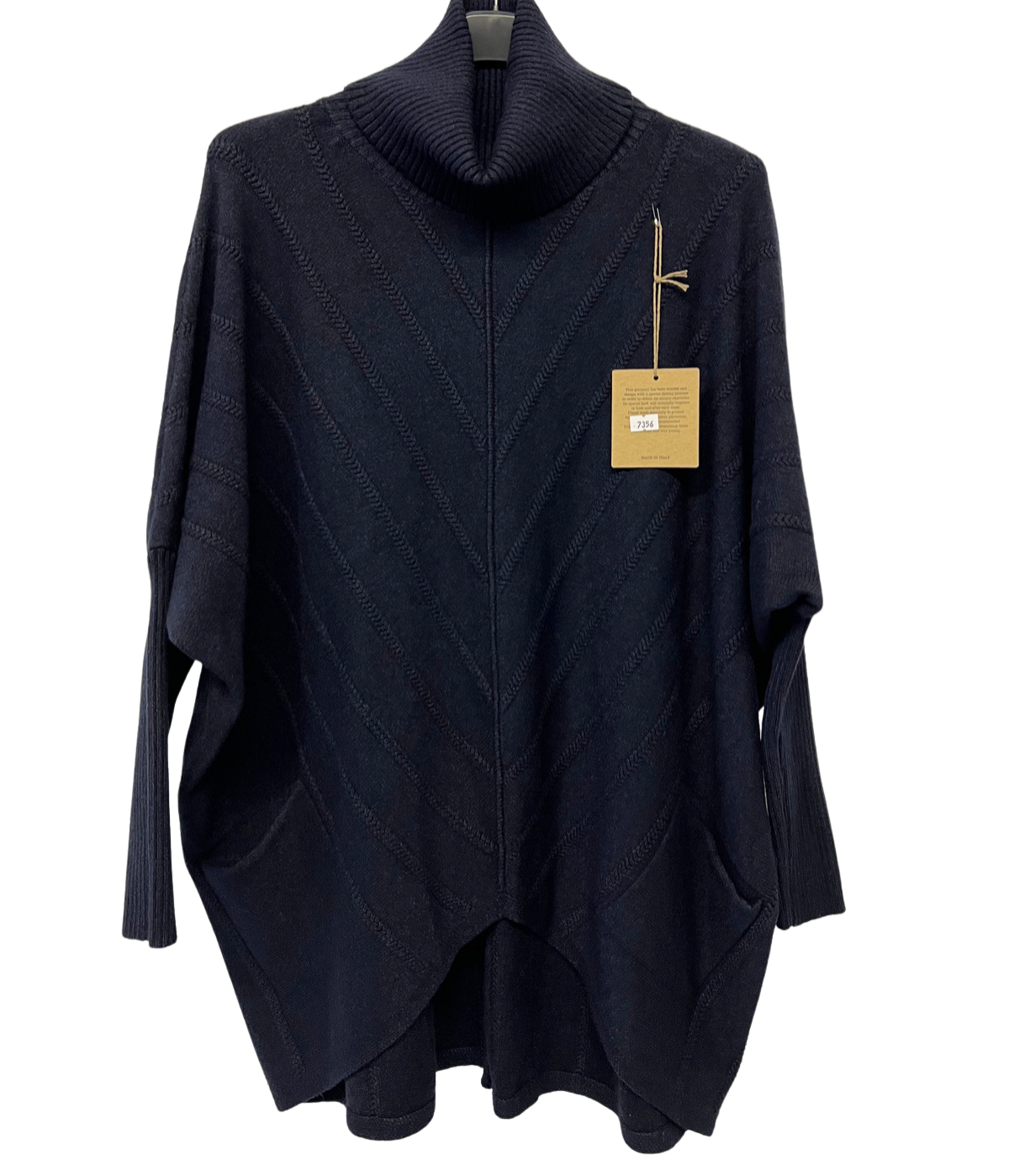 Brand New Womens Ladies Italian Cowl Neck V Shape Design Pocket Jumper