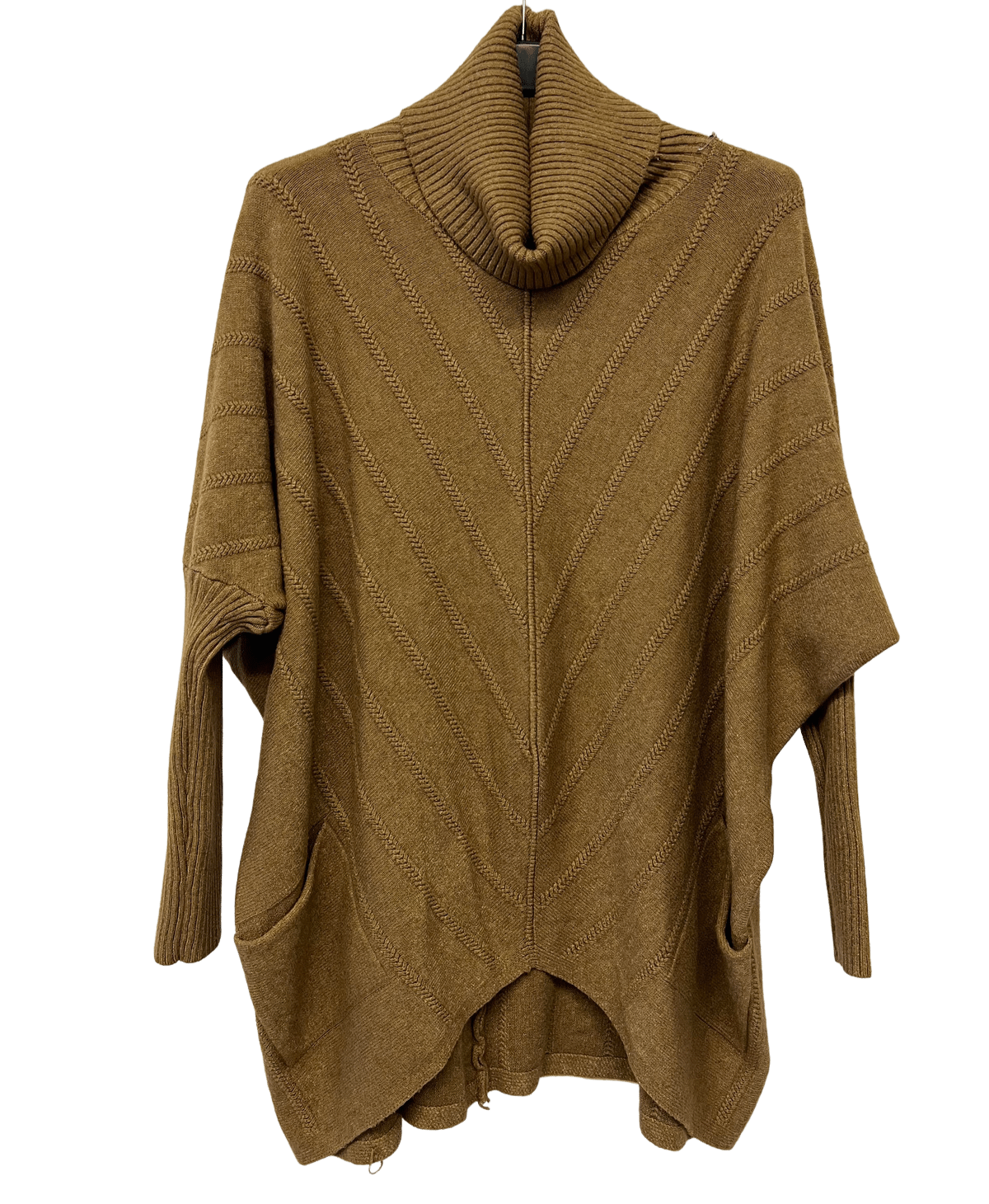 Brand New Womens Ladies Italian Cowl Neck V Shape Design Pocket Jumper