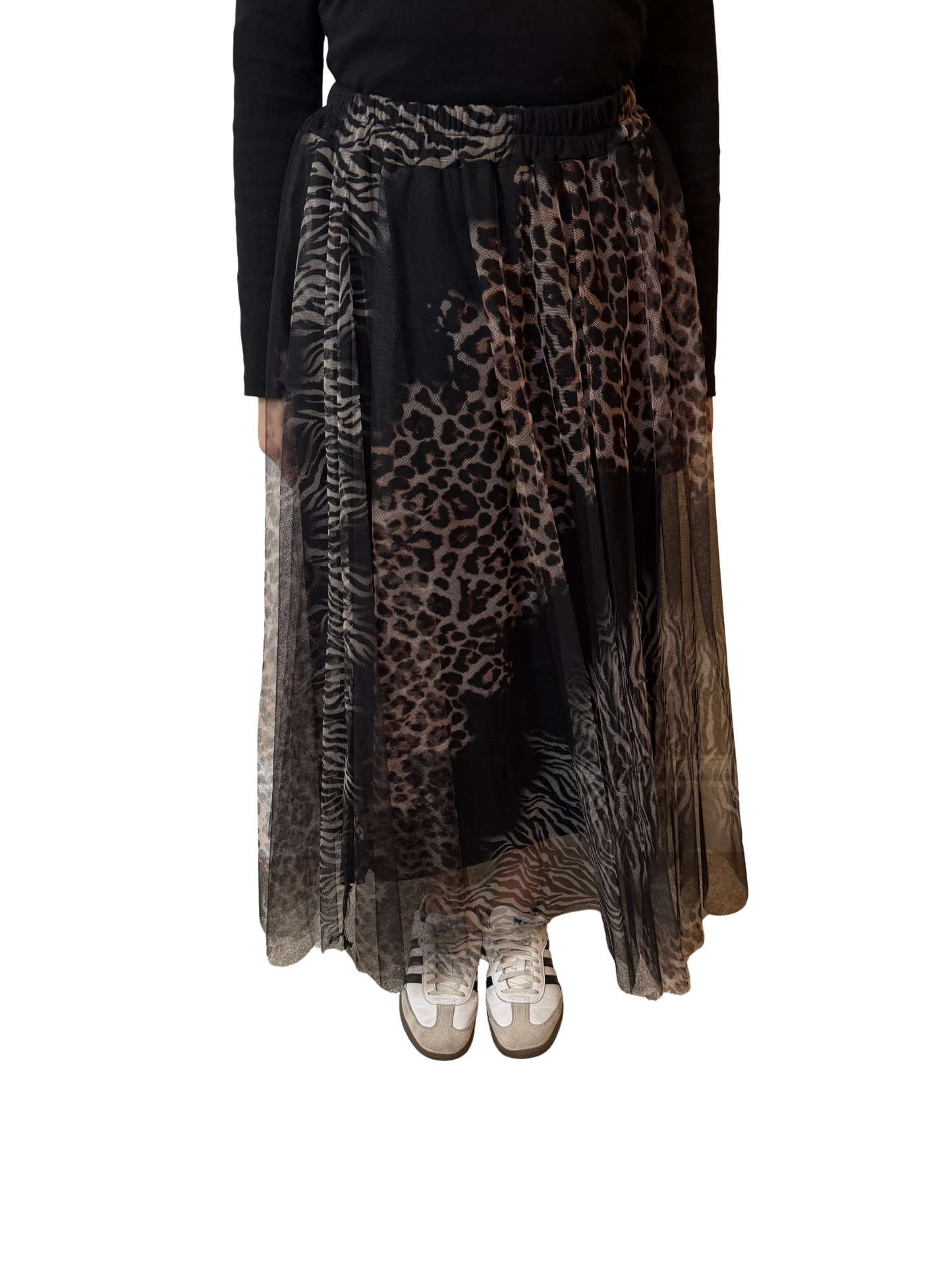 Italian Lagenlook Tulle A-Line Skirt