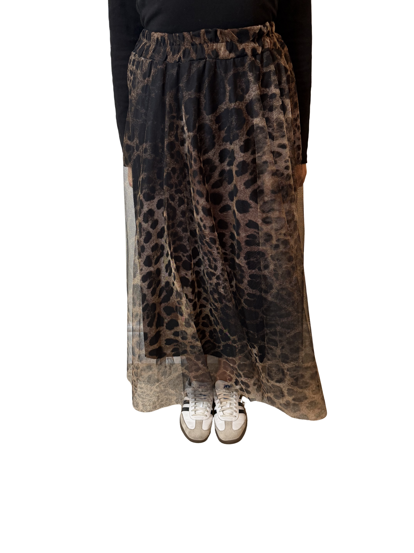 Italian Lagenlook Tulle A-Line Skirt