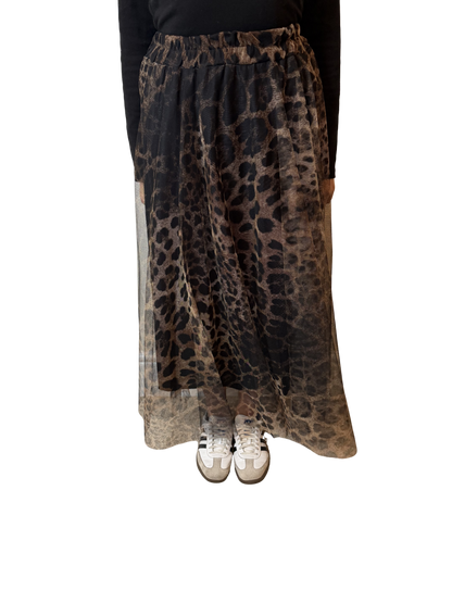 Italian Lagenlook Tulle A-Line Skirt