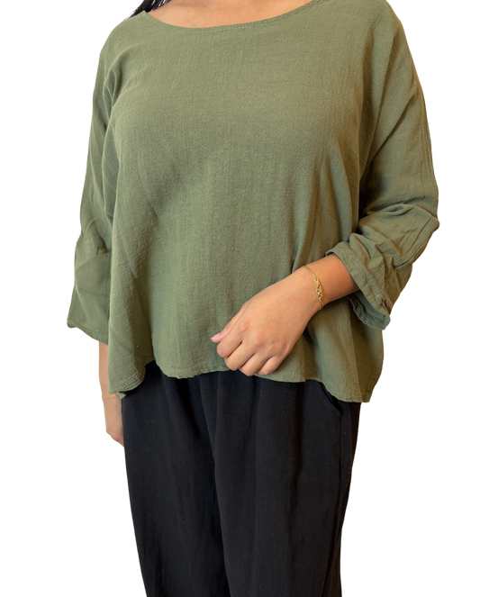 Lightweight Scoop Crop Top