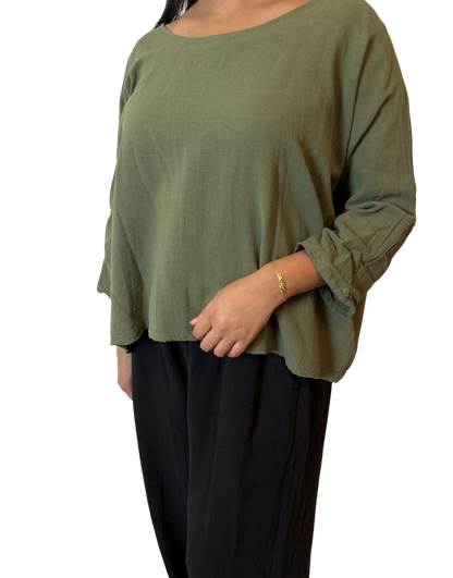Lightweight Scoop Crop Top
