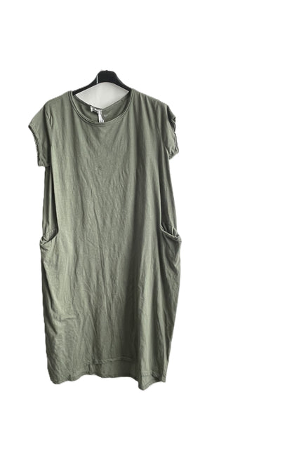 New Bigger Size Ladies Soft Cotton Jersey Stretch 2 Pocket Tunic T shirt Dress