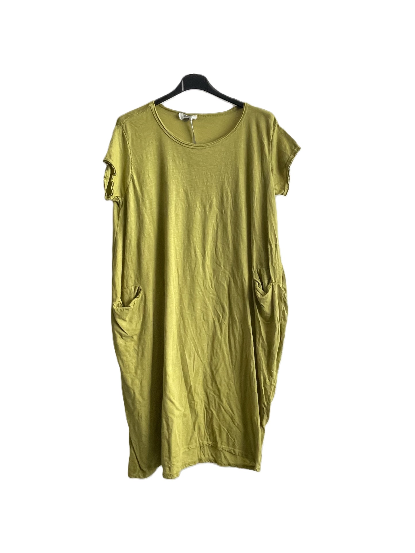 New Bigger Size Ladies Soft Cotton Jersey Stretch 2 Pocket Tunic T shirt Dress