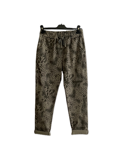 Brand New Snake Print Stretchy Magic Pants Trousers