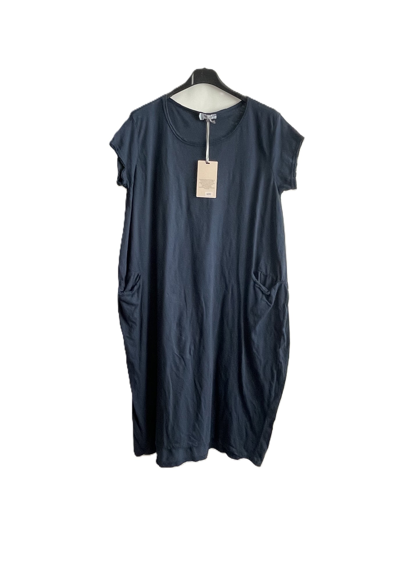 New Bigger Size Ladies Soft Cotton Jersey Stretch 2 Pocket Tunic T shirt Dress