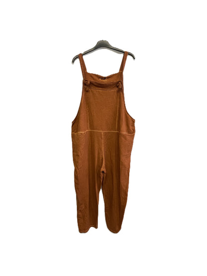 Ladies Italian Lagenlook Acid Washed Plain Jersey Casual 2 Pocket Dungarees
