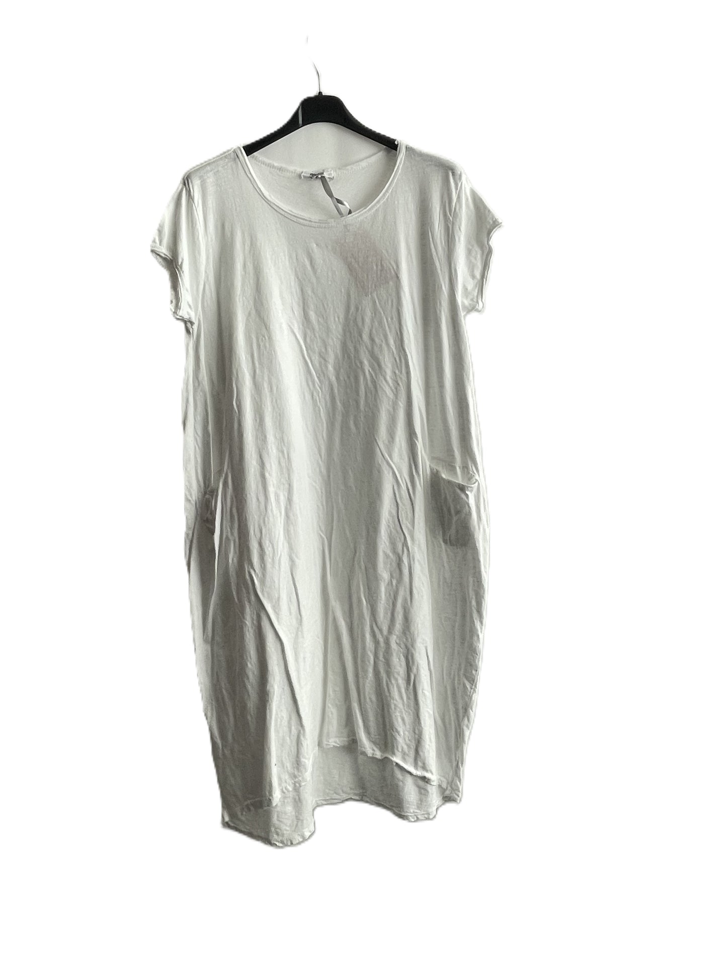 New Bigger Size Ladies Soft Cotton Jersey Stretch 2 Pocket Tunic T shirt Dress