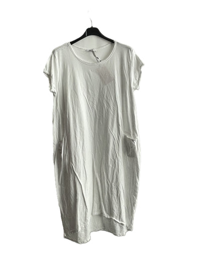 New Bigger Size Ladies Soft Cotton Jersey Stretch 2 Pocket Tunic T shirt Dress