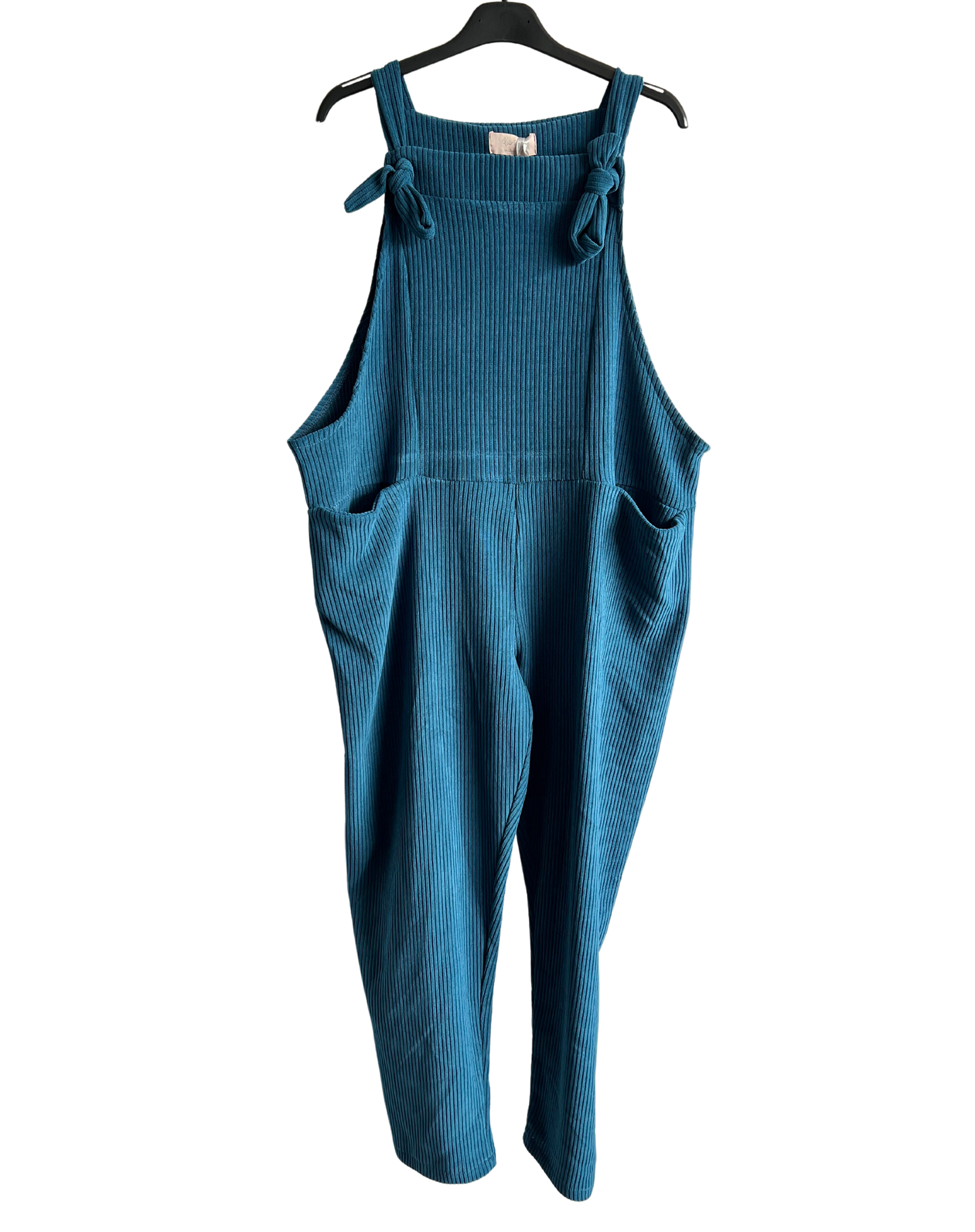 Brand New Womens 2 Pocket Front Tie Cord Stretchy Dungarees
