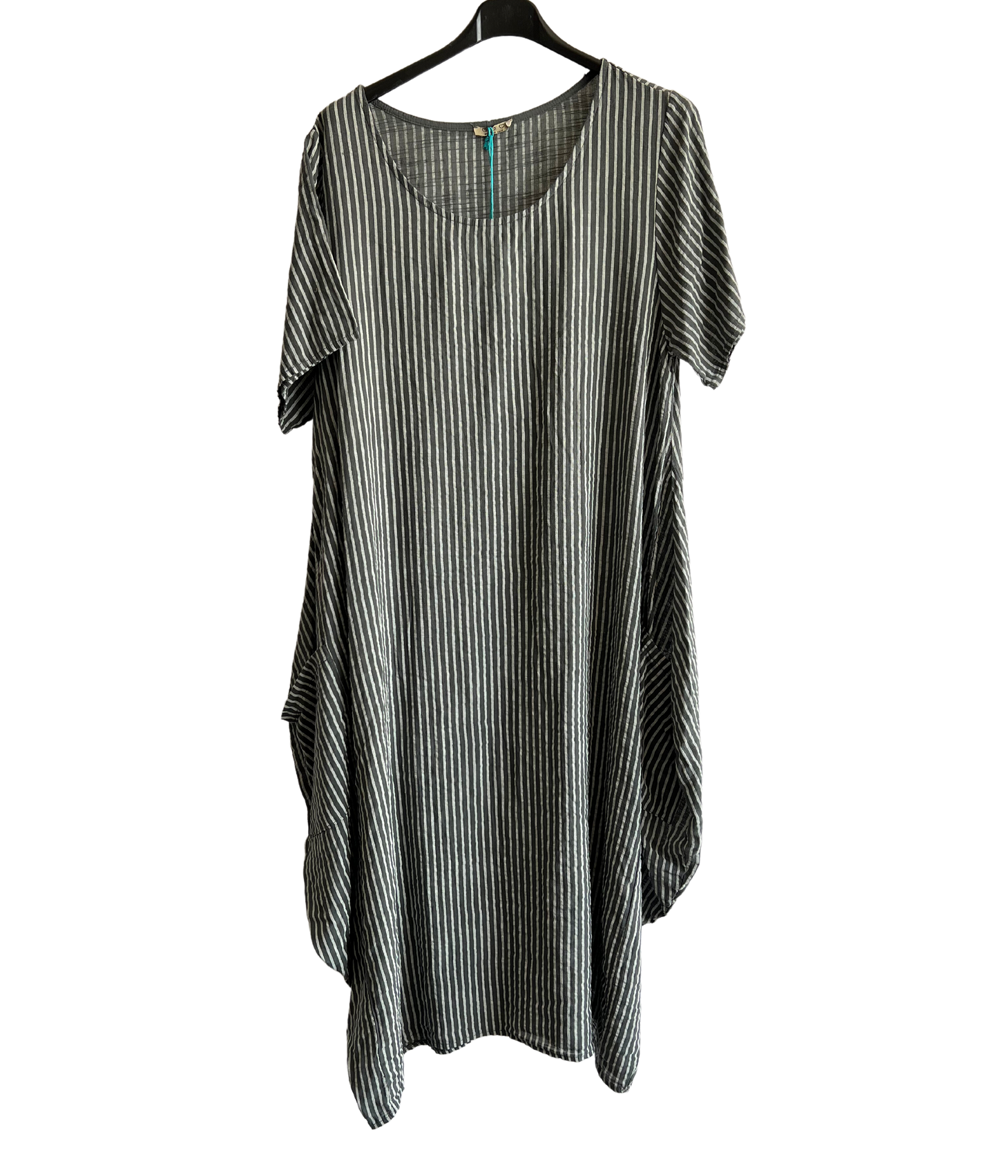 Lagenlook Stripe Cotton Summer Long Dresses