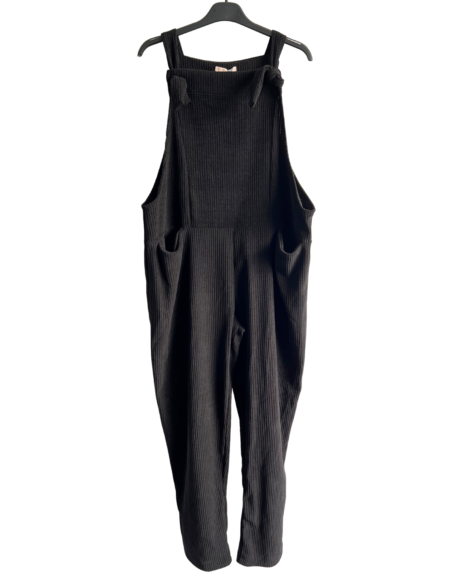Brand New Womens 2 Pocket Front Tie Cord Stretchy Dungarees