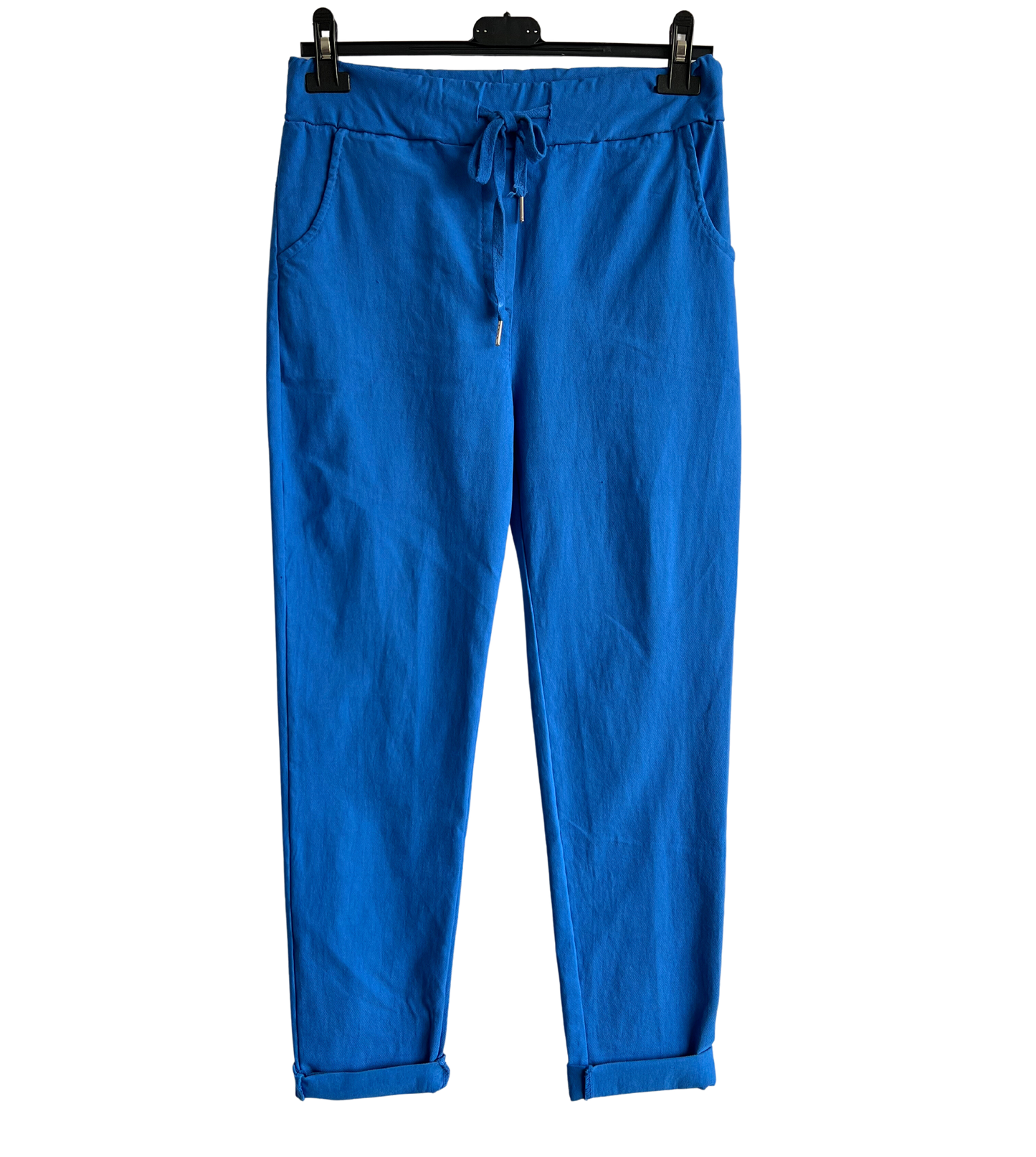 Ladies Italian Lagenlook Regular Smooth Magic Pants Casual Comfy Trousers