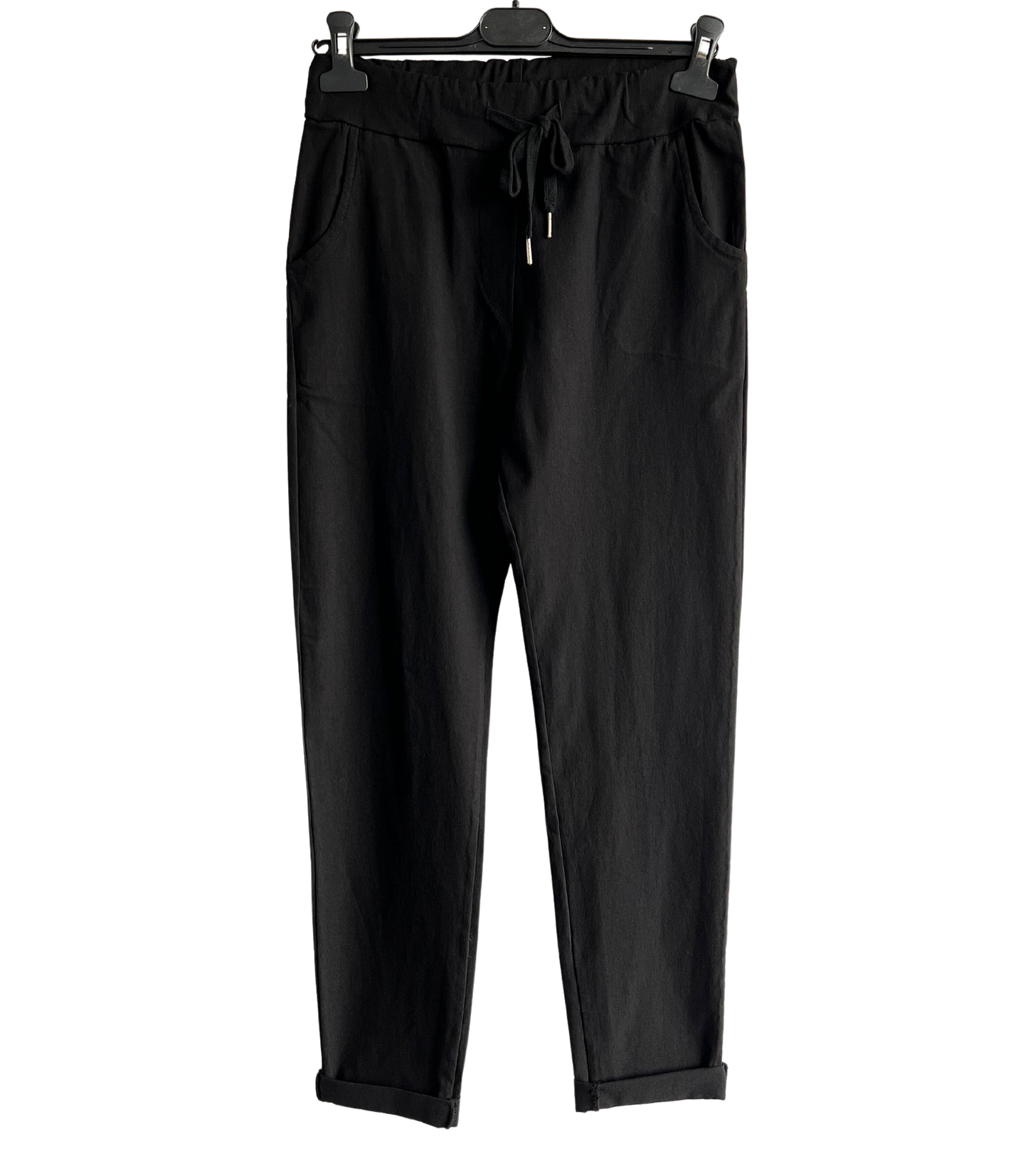 Ladies Italian Lagenlook Regular Smooth Magic Pants Casual Comfy Trousers