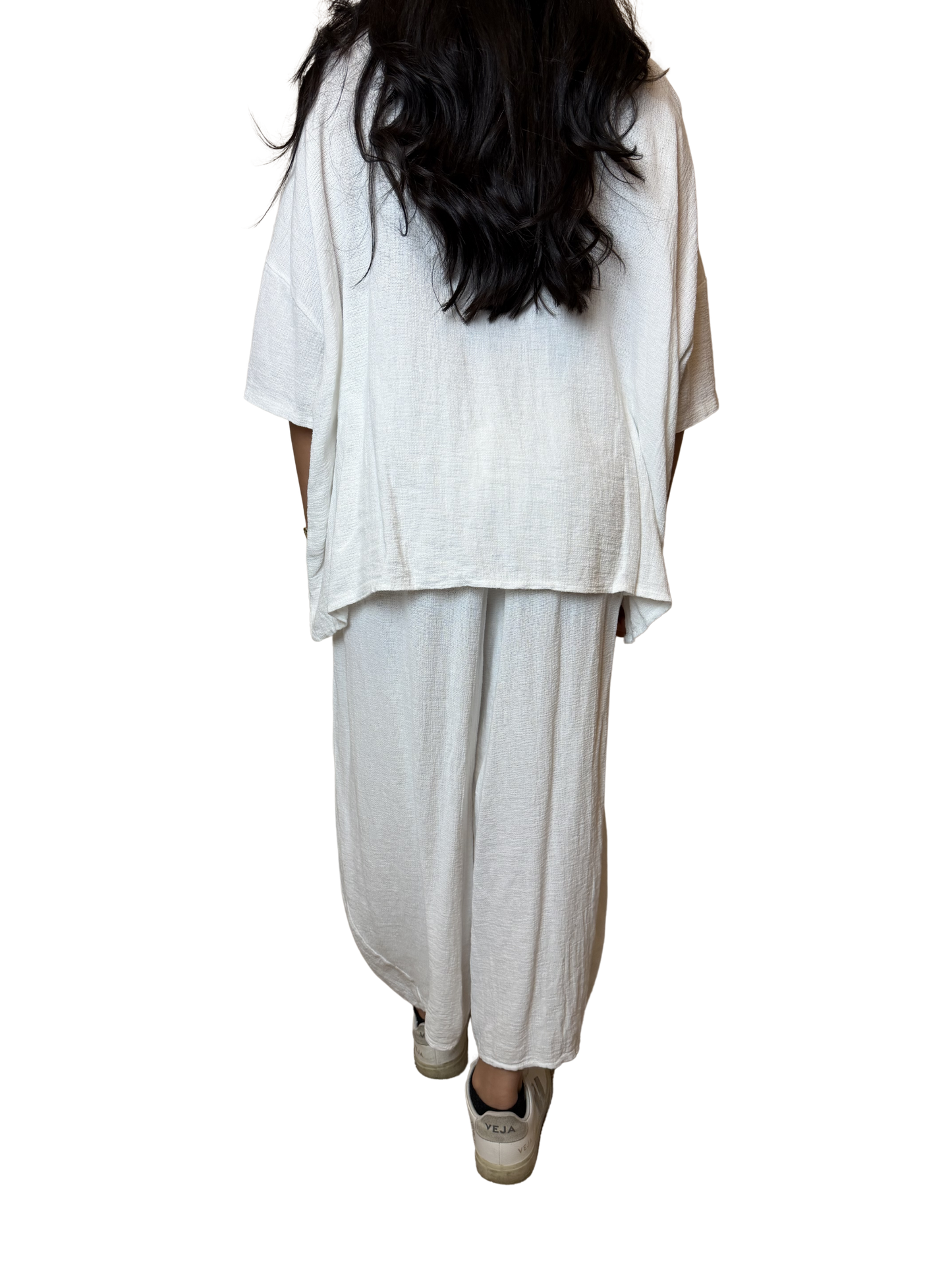 Linen Blend Co-Ord Set – Shirt & Trousers